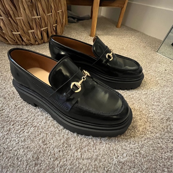 Elegant Black Penny Platform Loafers from Thursday Boots - Picture 3 of 5